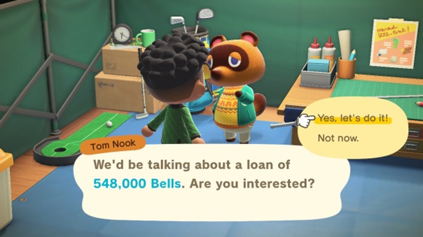 animal Crossing new horizons is an interesting cute game for young kids to teach about money , loans , stocks and investment